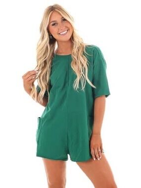 Free People Hot Shot Tee Romper Size Medium NWOT